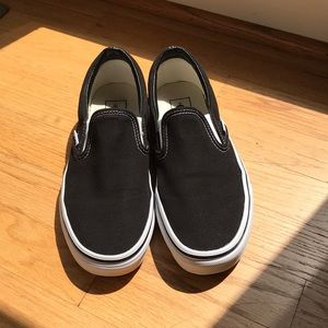 Black slip on vans